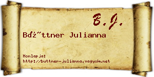 Büttner Julianna névjegykártya